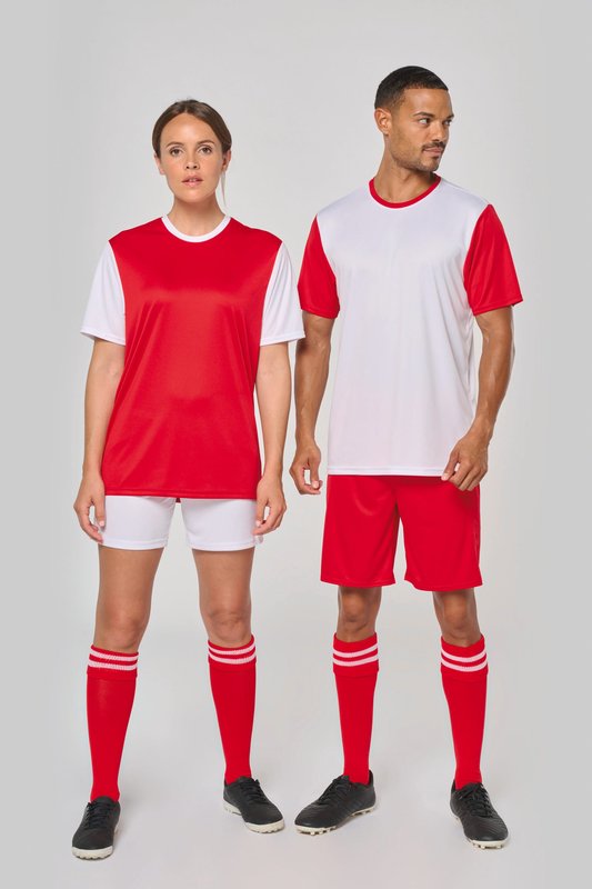 Maillot manches courtes bicolore unisexe – Image 5
