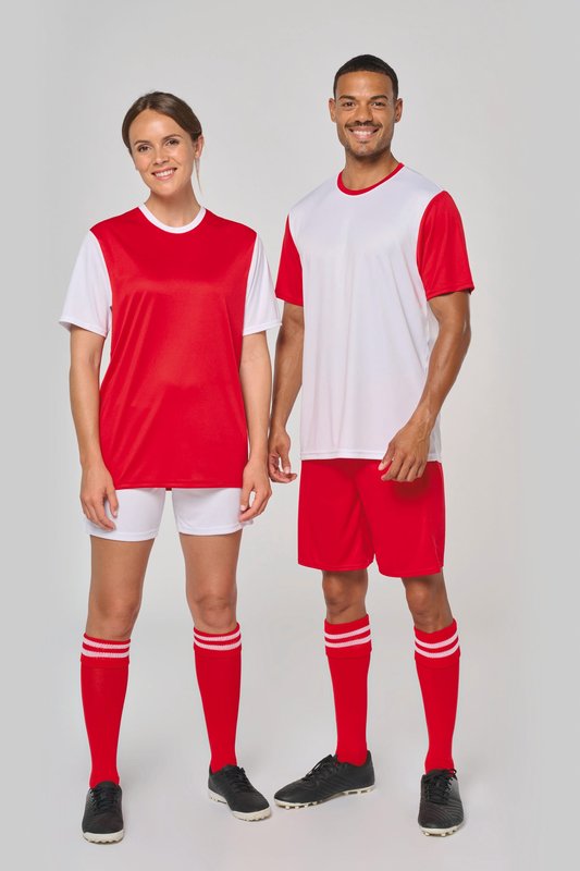 Maillot manches courtes bicolore unisexe – Image 6