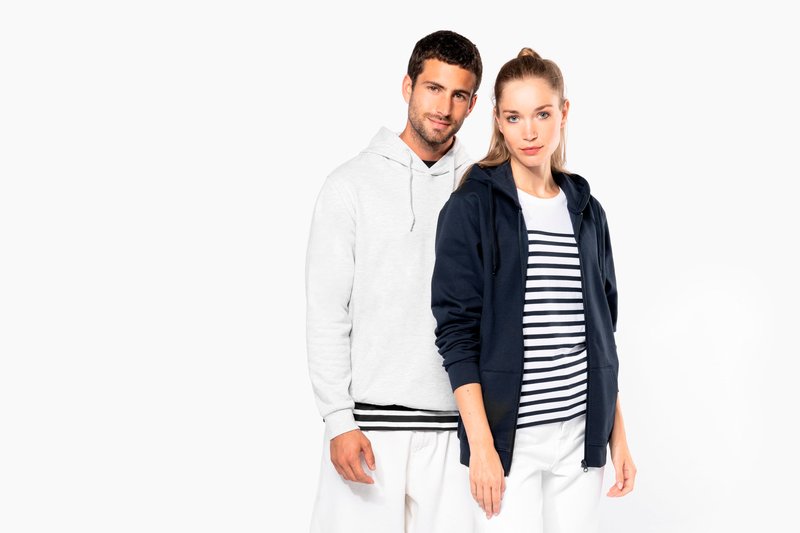 Sweat-shirt recyclé col rond unisexe