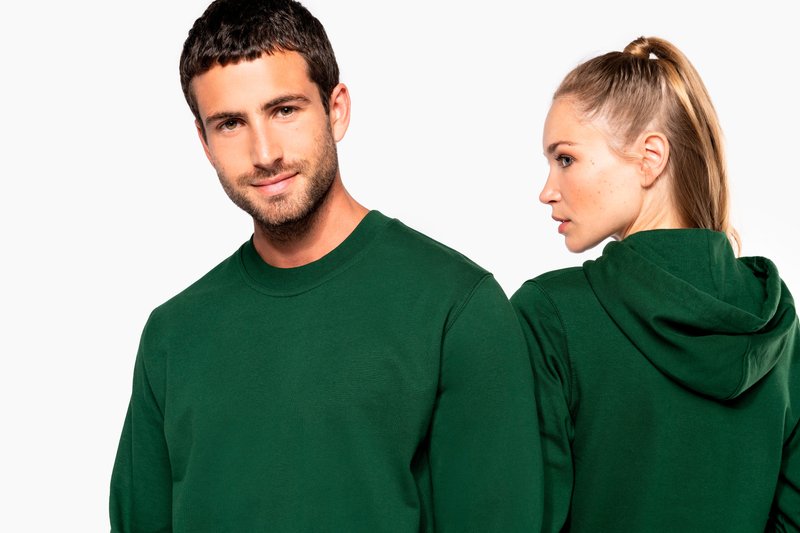 Sweat-shirt recyclé col rond unisexe – Image 8