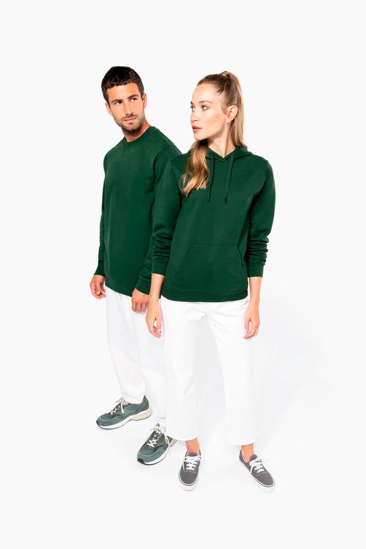 Sweat-shirt recyclé à capuche unisexe – Image 4