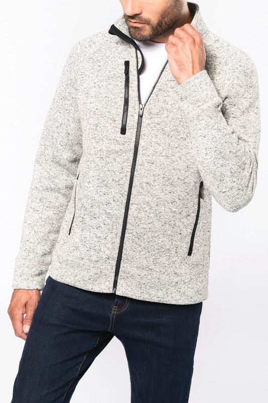 Veste zippée chinée homme – Image 11