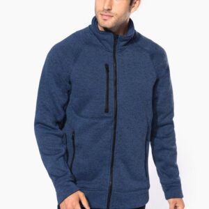 Veste zippée chinée homme
