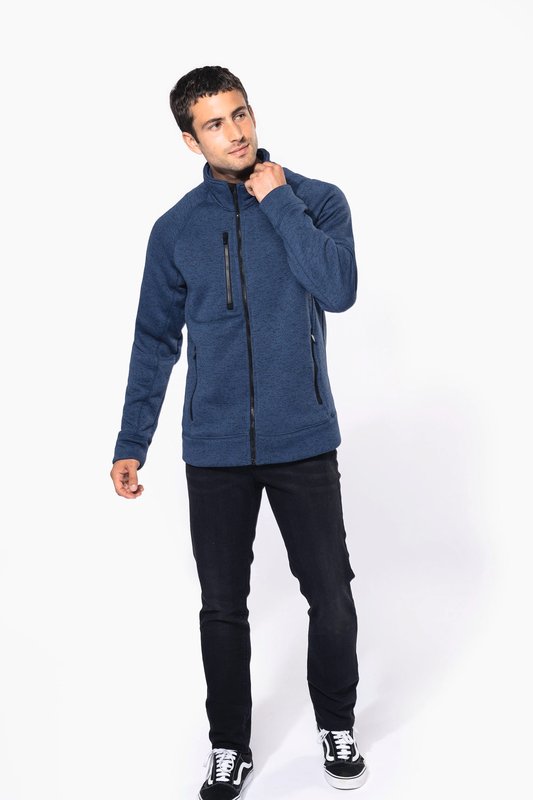 Veste zippée chinée homme – Image 5