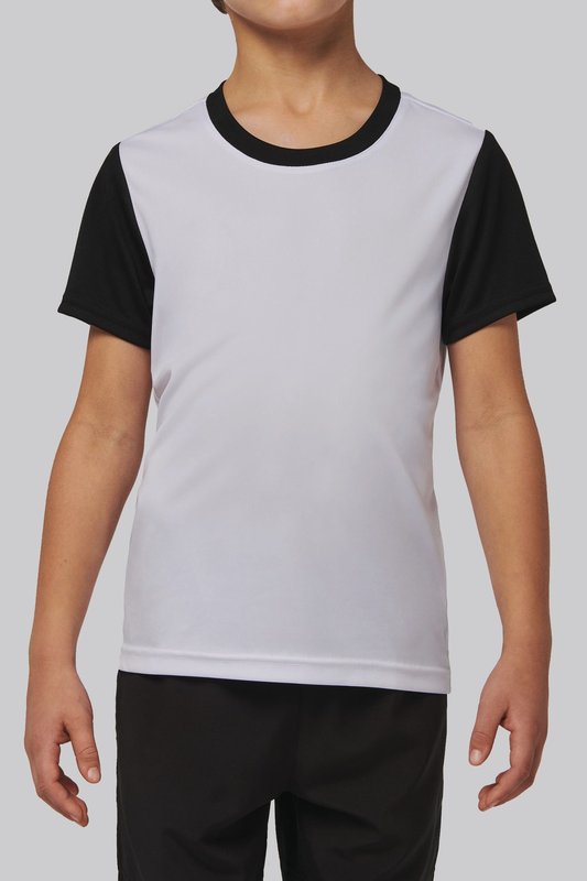 Maillot manches courtes bicolore enfant – Image 3