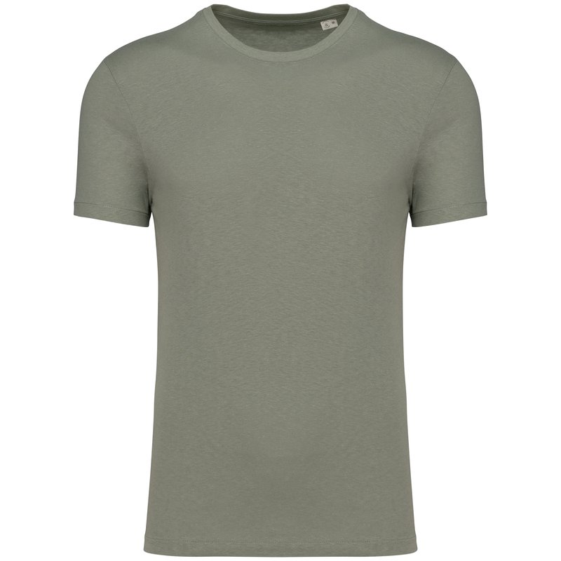 T-shirt écoresponsable en coton bio et lin unisexe – Image 2