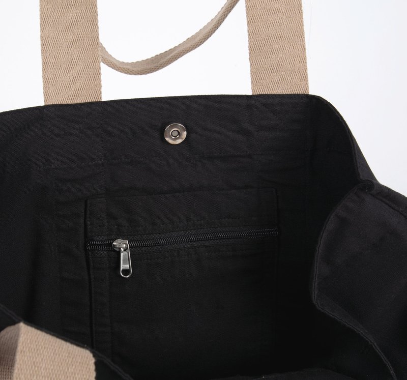 Grand sac shopping à soufflet recyclé – Image 5