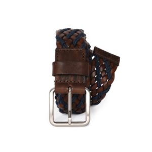 Ceinture tressée bicolore