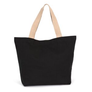 Grand sac shopping recyclé à fond plat