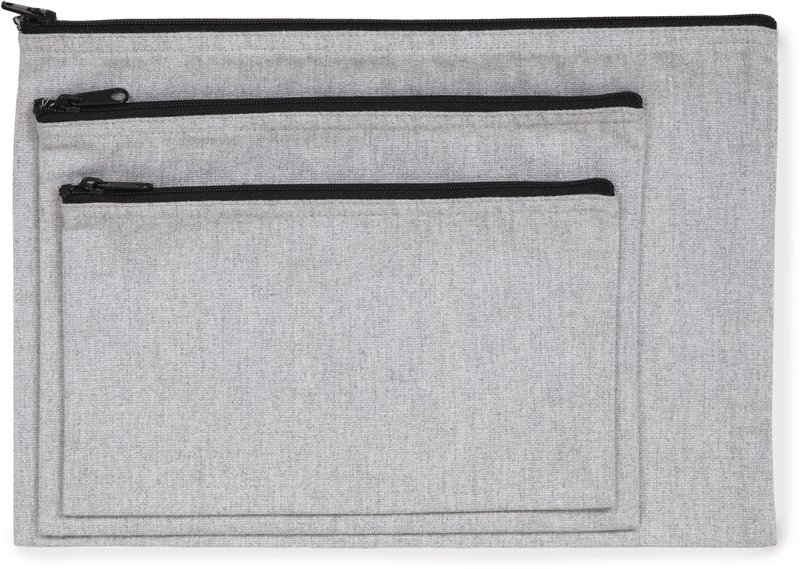 Pochette zippée recyclée