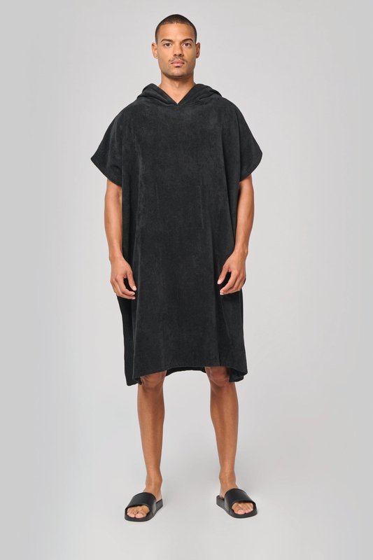 Poncho éponge à capuche unisexe – Image 7