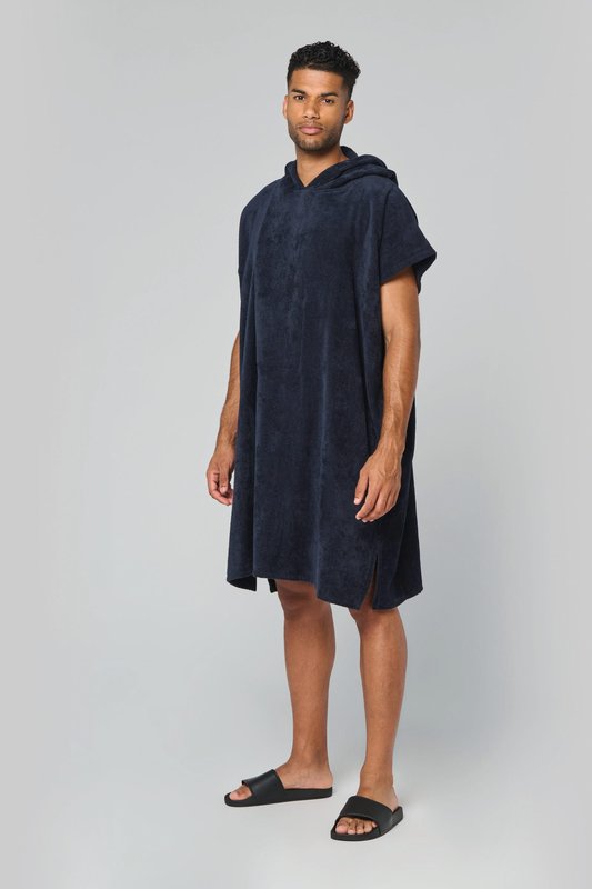 Poncho éponge à capuche unisexe – Image 4