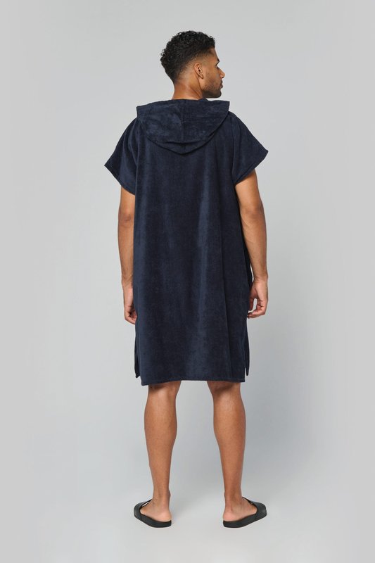 Poncho éponge à capuche unisexe – Image 3