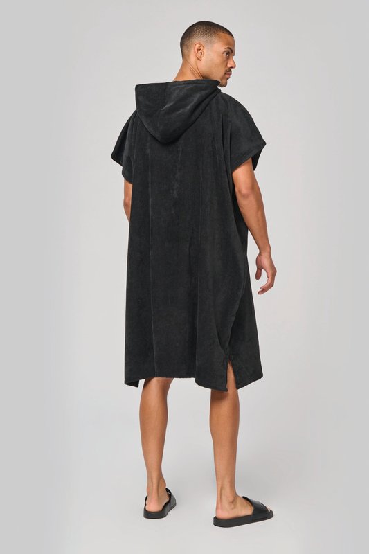 Poncho éponge à capuche unisexe – Image 6