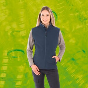 Bodywarmer softshell femme recyclé