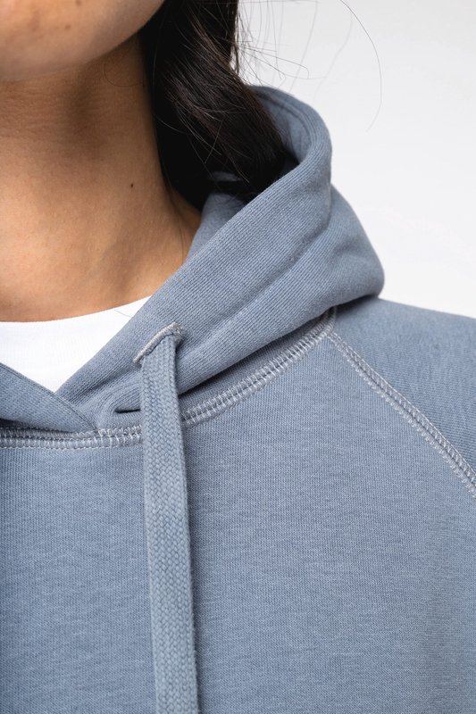 Sweat-shirt écoresponsable à capuche raglan femme – Image 6