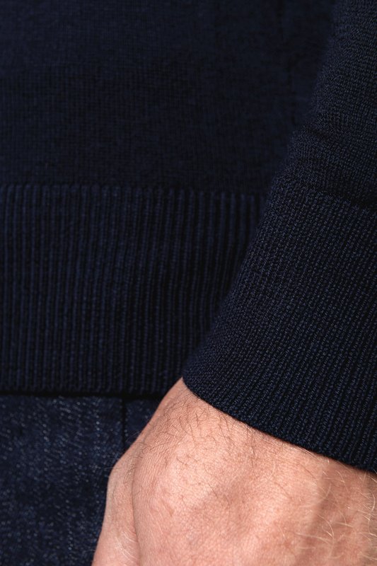 Pull Mérinos col roulé homme – Image 3