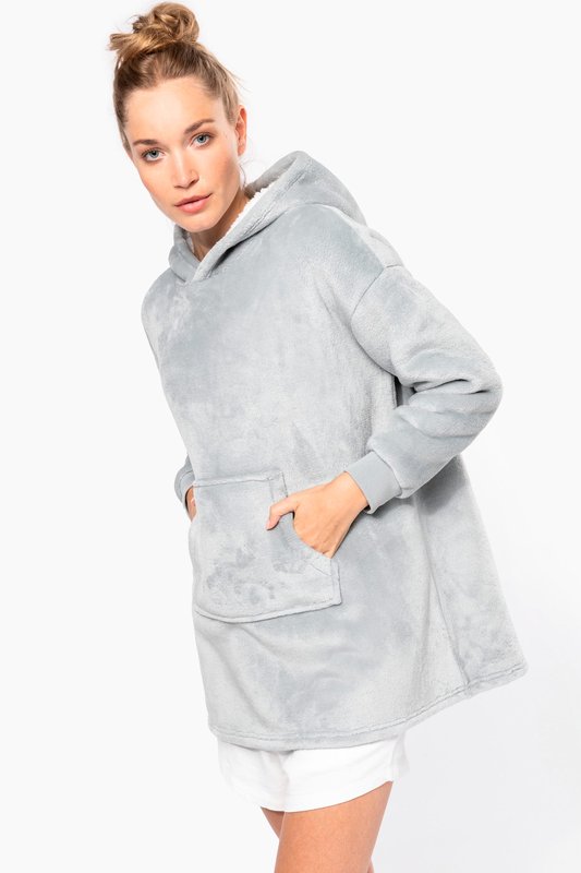 Plaid poncho unisexe – Image 5