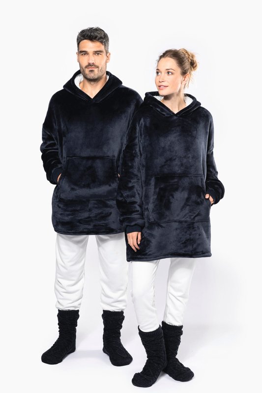 Plaid poncho unisexe – Image 11