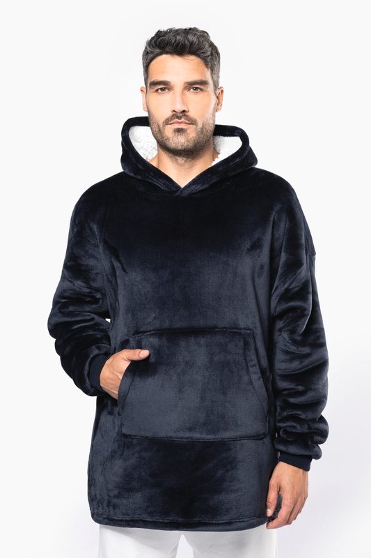 Plaid poncho unisexe – Image 3