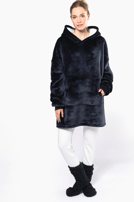 Plaid poncho unisexe – Image 21