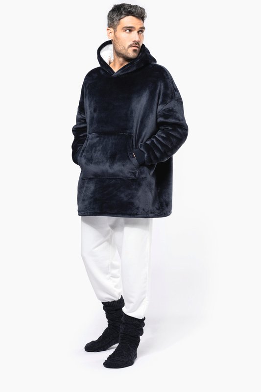 Plaid poncho unisexe – Image 4