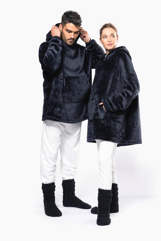 Plaid poncho unisexe – Image 19