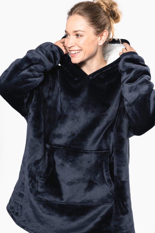 Plaid poncho unisexe – Image 23