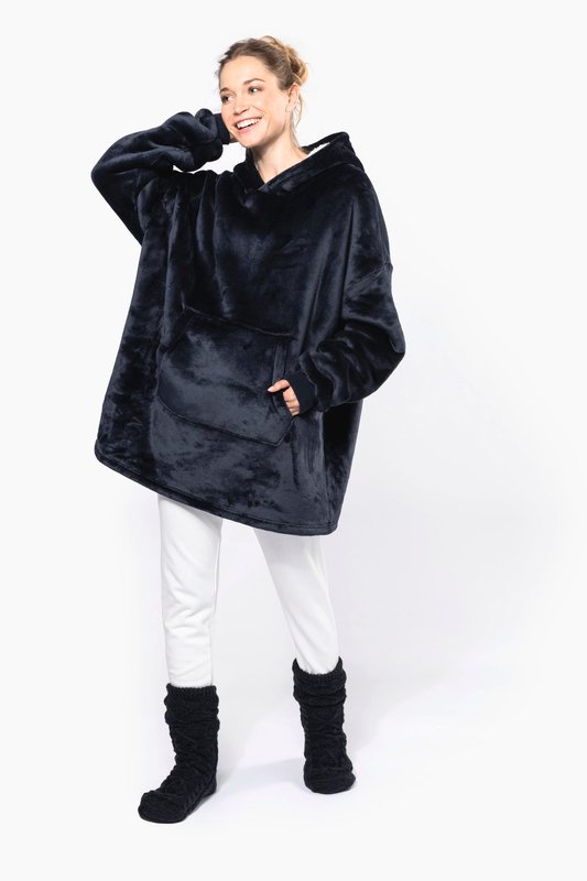 Plaid poncho unisexe – Image 22