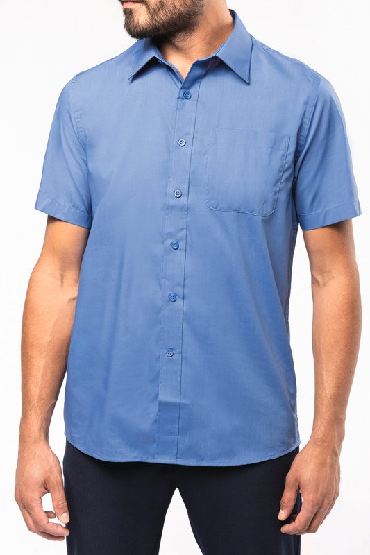 Chemise popeline polycoton manches courtes entretien facile homme – Image 11