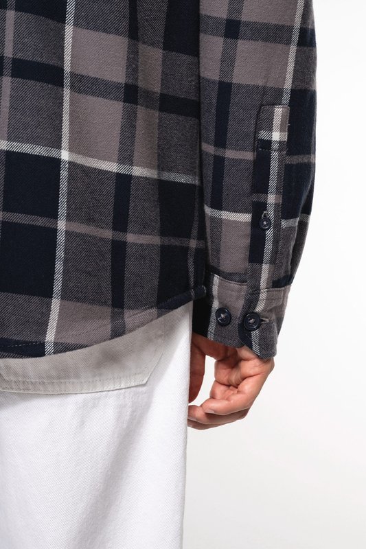 Surchemise à carreaux doublée sherpa homme – Image 6