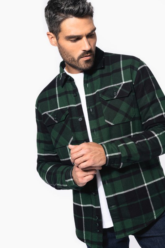 Surchemise à carreaux doublée sherpa homme – Image 17