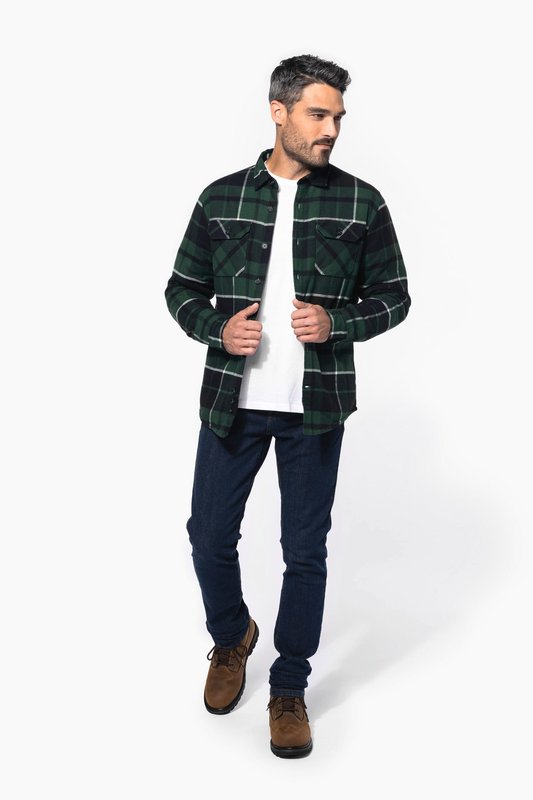 Surchemise à carreaux doublée sherpa homme – Image 18
