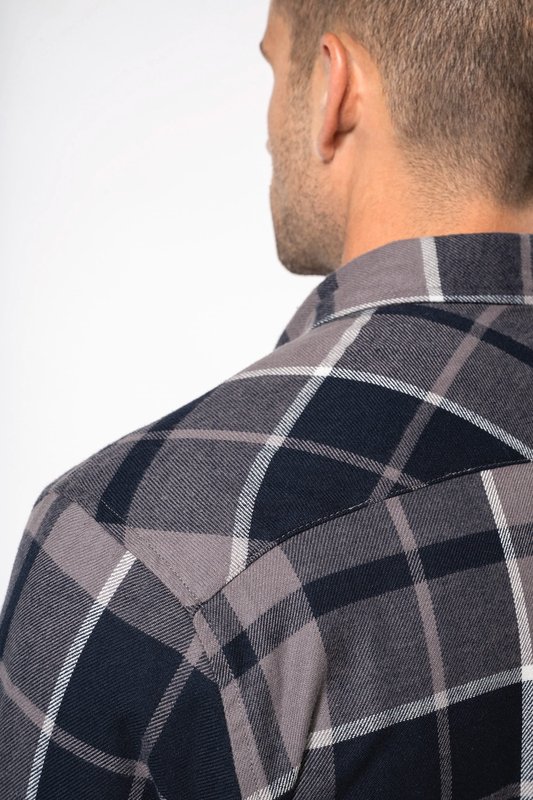 Surchemise à carreaux doublée sherpa homme – Image 5