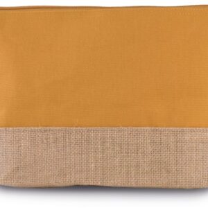 Pochette en toiles de coton et jute