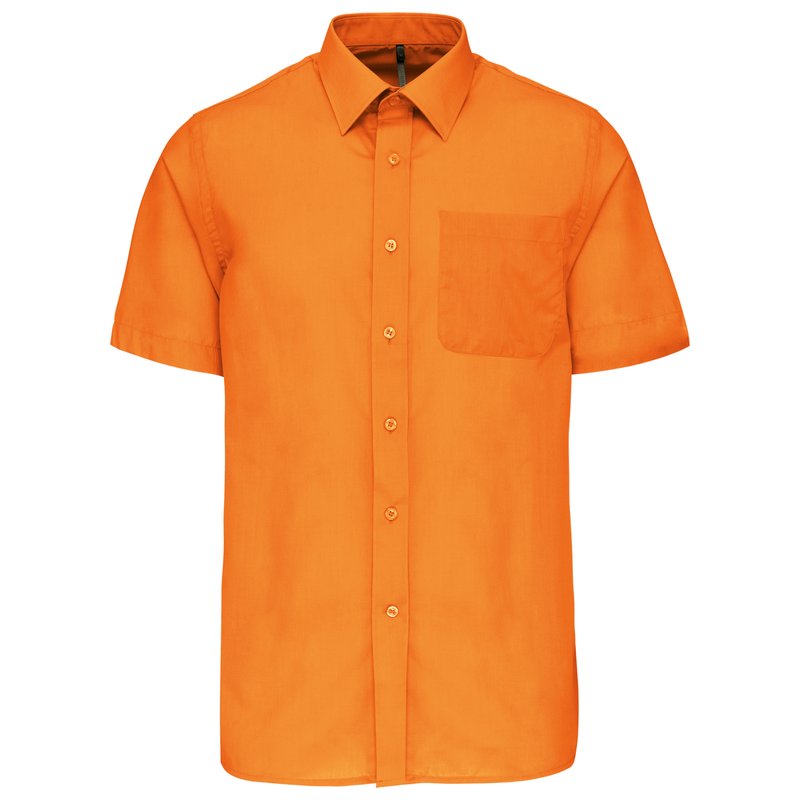 Chemise popeline polycoton manches courtes entretien facile homme – Image 27