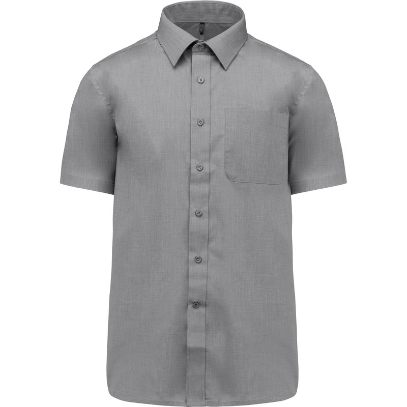 Chemise popeline polycoton manches courtes entretien facile homme – Image 25