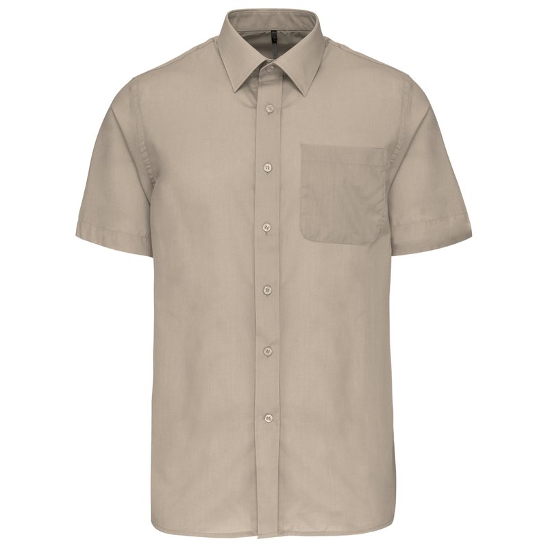 Chemise popeline polycoton manches courtes entretien facile homme – Image 15