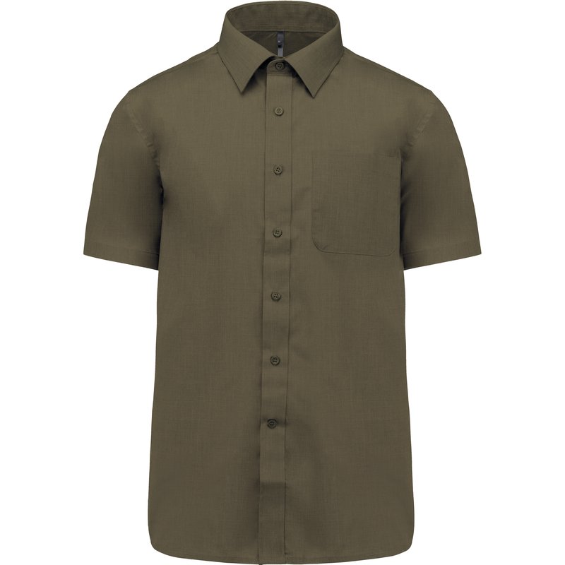 Chemise popeline polycoton manches courtes entretien facile homme – Image 23