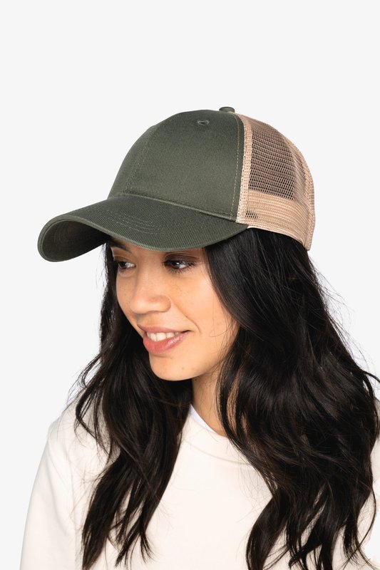 Casquette trucker écoresponsable 6 panneaux unisexe – Image 3