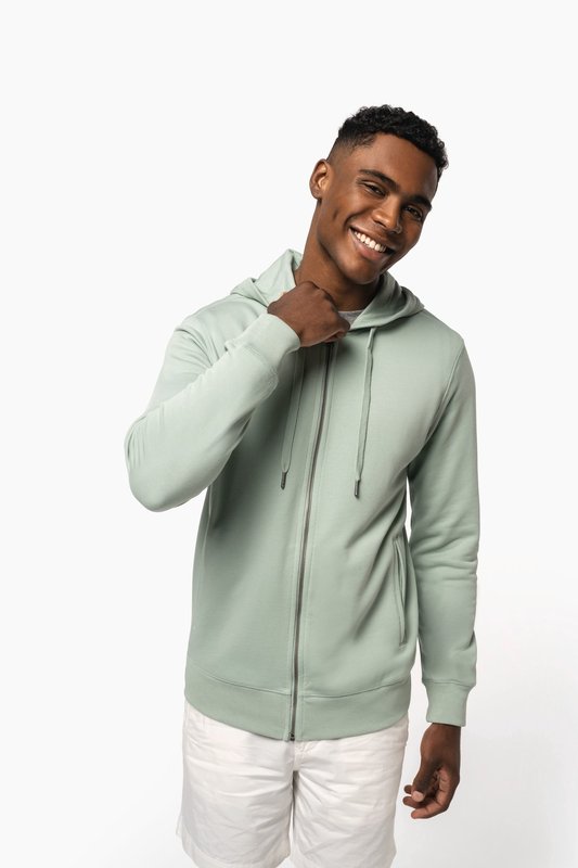 Sweat-shirt french terry écoresponsable zippé à capuche unisexe – Image 16