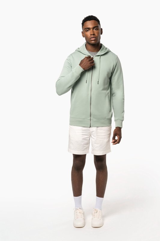 Sweat-shirt french terry écoresponsable zippé à capuche unisexe – Image 10