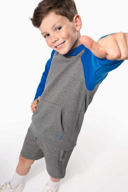 Sweat-shirt capuche bicolore enfant – Image 7