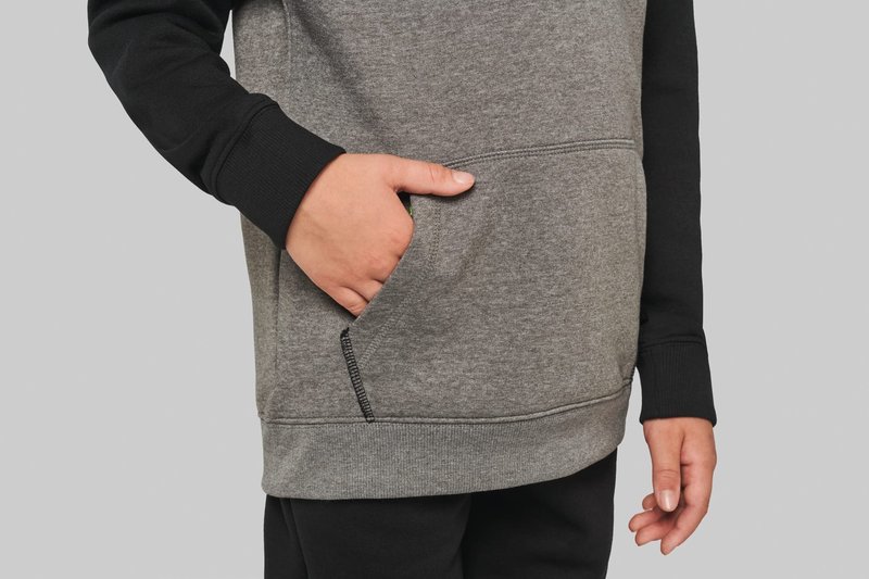 Sweat-shirt capuche bicolore enfant – Image 11
