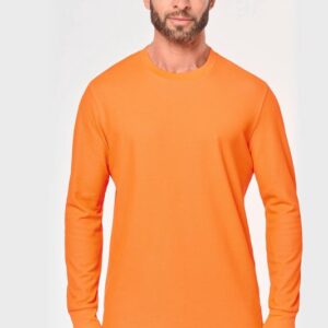 T-shirt unisexe écoresponsable manches longues coton/polyester