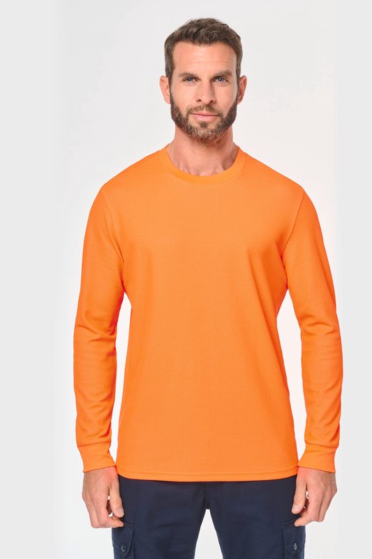 T-shirt unisexe écoresponsable manches longues coton/polyester