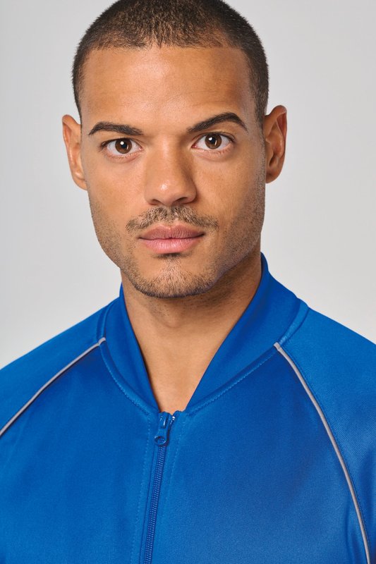 Veste de survêtement zippée avec liseré unisexe – Image 14