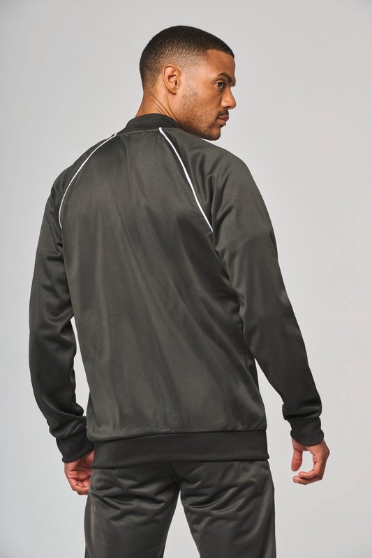 Veste de survêtement zippée avec liseré unisexe – Image 30
