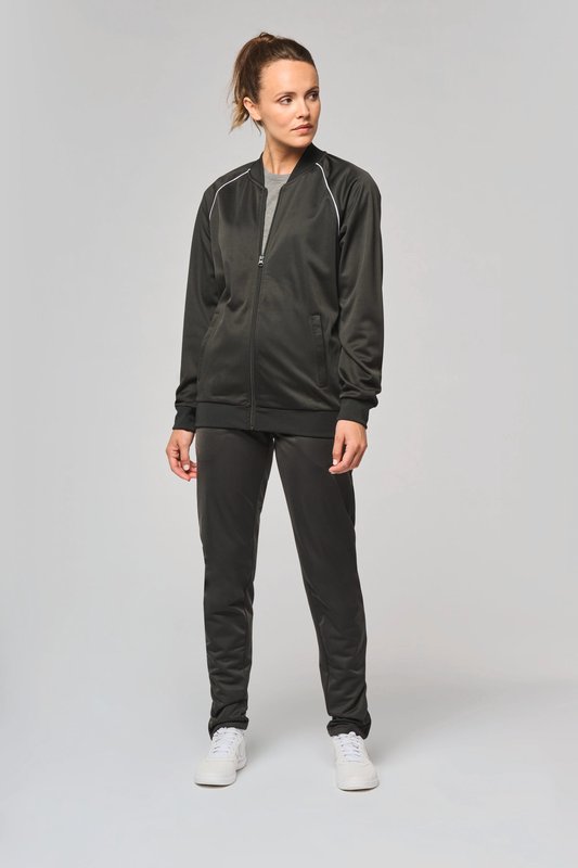 Veste de survêtement zippée avec liseré unisexe – Image 34