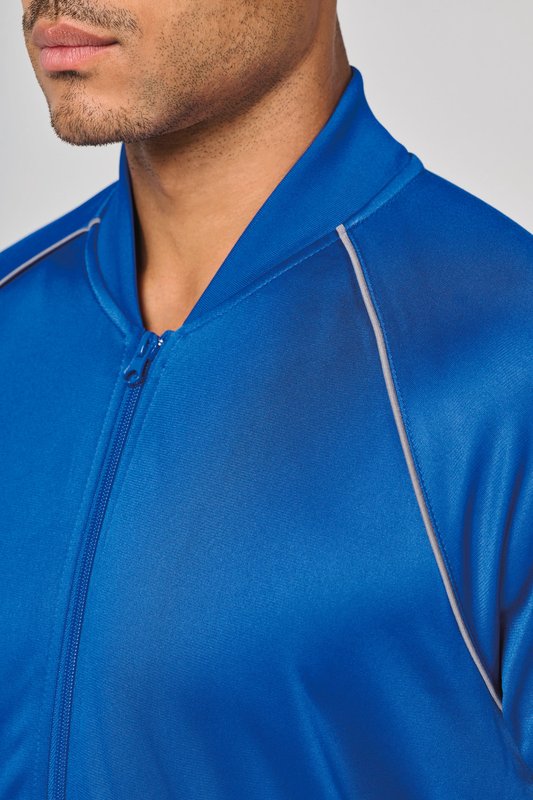 Veste de survêtement zippée avec liseré unisexe – Image 15